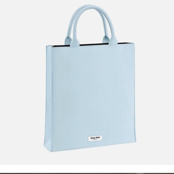 Miu Miu Beauty Small Sky Blue Tote bag NEW - Picture 1 of 7